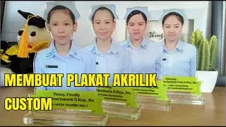 CARA MEMBUAT PLAKAT AKRILIK CUSTOM UNTUK KADO