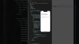 Episode 9 | Building a Phone Number Sign In Screen in React Native 