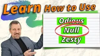 ADVANCED English Vocabulary Words Null