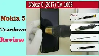 How to disassemble 📱 Nokia 5 (TA-1053)--(2017)