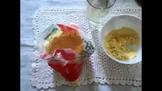 How to make homemade scrub with (corn flour and water) with spectacular results