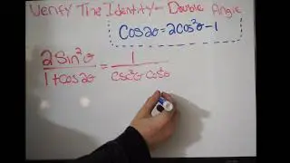 Verify The Identity - Double Angle Formula Cosine - Example 2