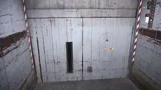 Locked off 1967 Lifton hydraulic freight elevator (upgraded) @ Vasekær 8, Herlev, Denmark