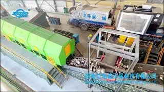 household waste sorting plant living waste recycling machine city waste recycling equipment #msw