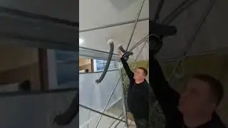 Система наддува пленочной теплицы