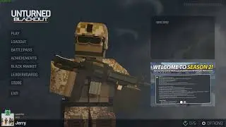 Unturned Blackout cosmetic show case & old mp5 build