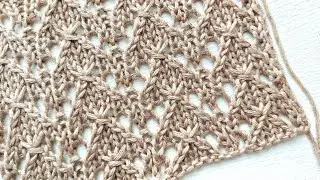 Cute vertical openwork for knitting a jumper, tunic, stole