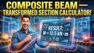 Composite Beam — Transformed Section Calculator — How to Use It | Engineering Tool