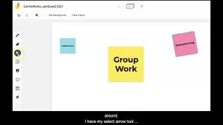 Creating sticky notes in Google Jamboard