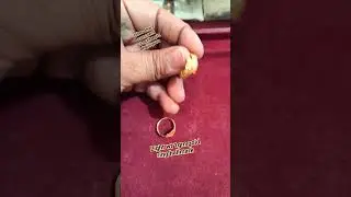 light wt gold ring 💍 1gm hallmark 