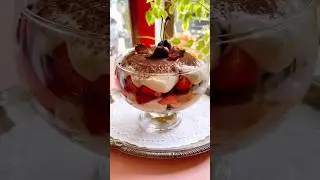 Berries tiramisu yummy recipe.  #tiramisu #shorts #dessert