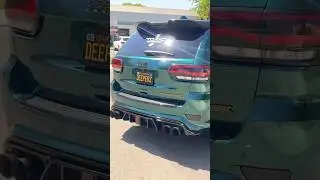 TRACKHAWK wrapped in Royal Metallic Green #wrapped #wraps #srt #hellcat #trackhawk #kjwrapz