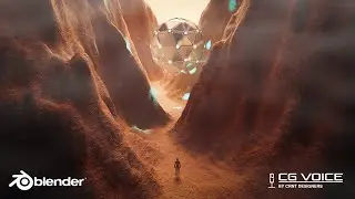 Creating Sci-fi Desert Environment In Blender _ Blender Timelapse