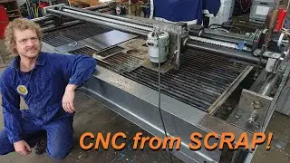 I built a big CNC Portal Milling Machine from Scrap!
