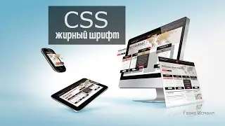 CSS урок 9. Жирный шрифт