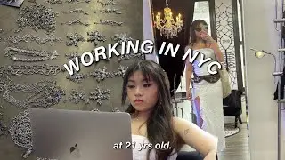 a week in my life working at a fashion brand in nyc at 21 years old