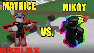 Matrice vs Nikoytkiller 🚓 Roblox Prison Life 1v1 Battle