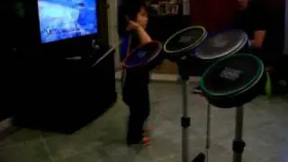 Jacob is a natural drummer.