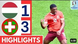Hungary Vs Switzerland 1 - 3 Euro Cup 2024 Extended Highlights & All Goals 2024 HD