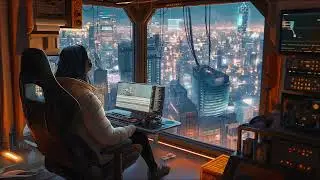 CyberPunk Night City - Relaxing Background Music for Work, Study, Focus