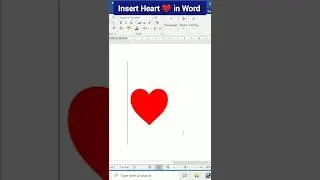 insert heart symbol in word 