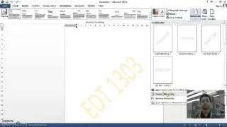 Tutorial on How To Use 'Watermark' in Microsoft Office  Word 2013-EDT 1303
