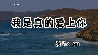 en - 我是真的愛上你『你有一雙會說話的眼睛你有善解人意的心』（動態歌詞/Lyrics Video/無損音質/4k）