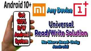 Convert Android Read-Only System To Read/Write 