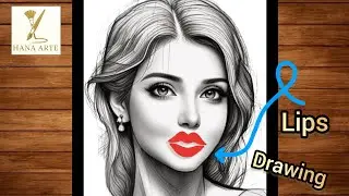 🎨 Mesmerizing Lips Drawing Tutorial | Realistic Female Mouth Step by Step