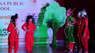 Confident kids on stage