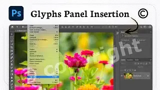 How to insert a copyright symbol in Photoshop