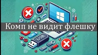 The computer doesn't recognize the flash drive in Windows.