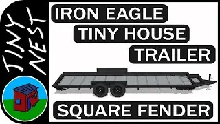 Square Fenders on Iron Eagle Tiny House Trailer 3D Models