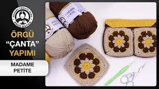 Madame Petite Afrika Çiçeği İle Çanta Yapımı Örgü Modeli | Örenbayanofficial 🤗🏵❤️
