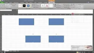Excel align objects