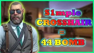S1mple CROSSHAIR = 44 BOMB 💣 VS SUPREME • MIRAGE • CS:GO