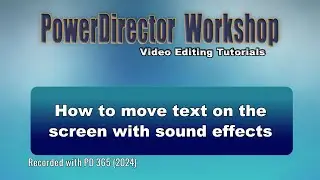 How to move title text on the screen with sound effects