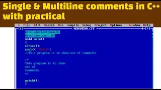 Single line & Multiline Comments in C++ language in detail with output | Learn To Code