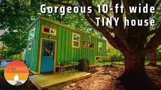 Their unique DIY Gooseneck Tiny Home - cost $45k but valued at $100k!