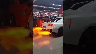 HUGE FLAMES NISSAN GTR R35 🔥 TOKYO DRIFT