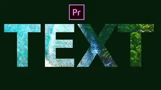 6 Awesome Track Matte Key Text Effect  | TRACK MATTE KEY premiere pro | track matte key