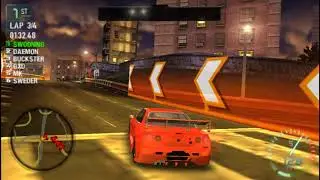 NFS Carbon Own the City (PSP) - '99 Nissan Skyline GT-R - 4 laps Giant Loop Race