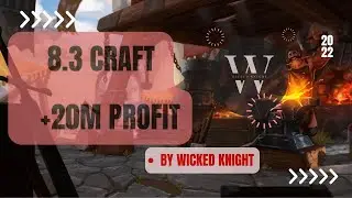 8.3 craft session 5 (0 mp) +20m profit - Albion Online