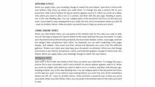 Creating a Table of Contents