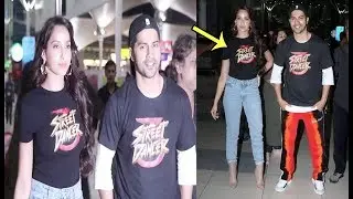 Varun Dhawan & Nora Fatehi Return From Delhi After Street Dancer Promotion | BNU