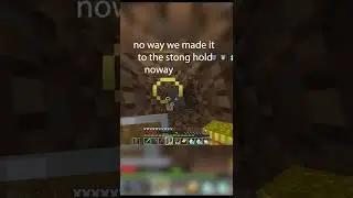 Minecraft speedrunners luck be like...