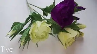 Роза из гофрированной бумаги!
