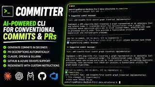 COMMITTER AI-powered git commits + PR generation in your terminal