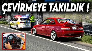 MODİFİYELİ HONDA İLE ÇEVİRMEYE TAKILDIK !!! ETS 2 MOD 1.51 [ Logitech G29 ]