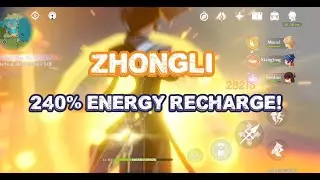Genshin Impact - 240% energy recharge Zhongli :). Spamming that ultimate all day long!